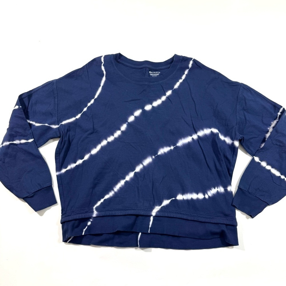 Athleta Sundown Sweatshirt II Eclipse Blue Size Medium
